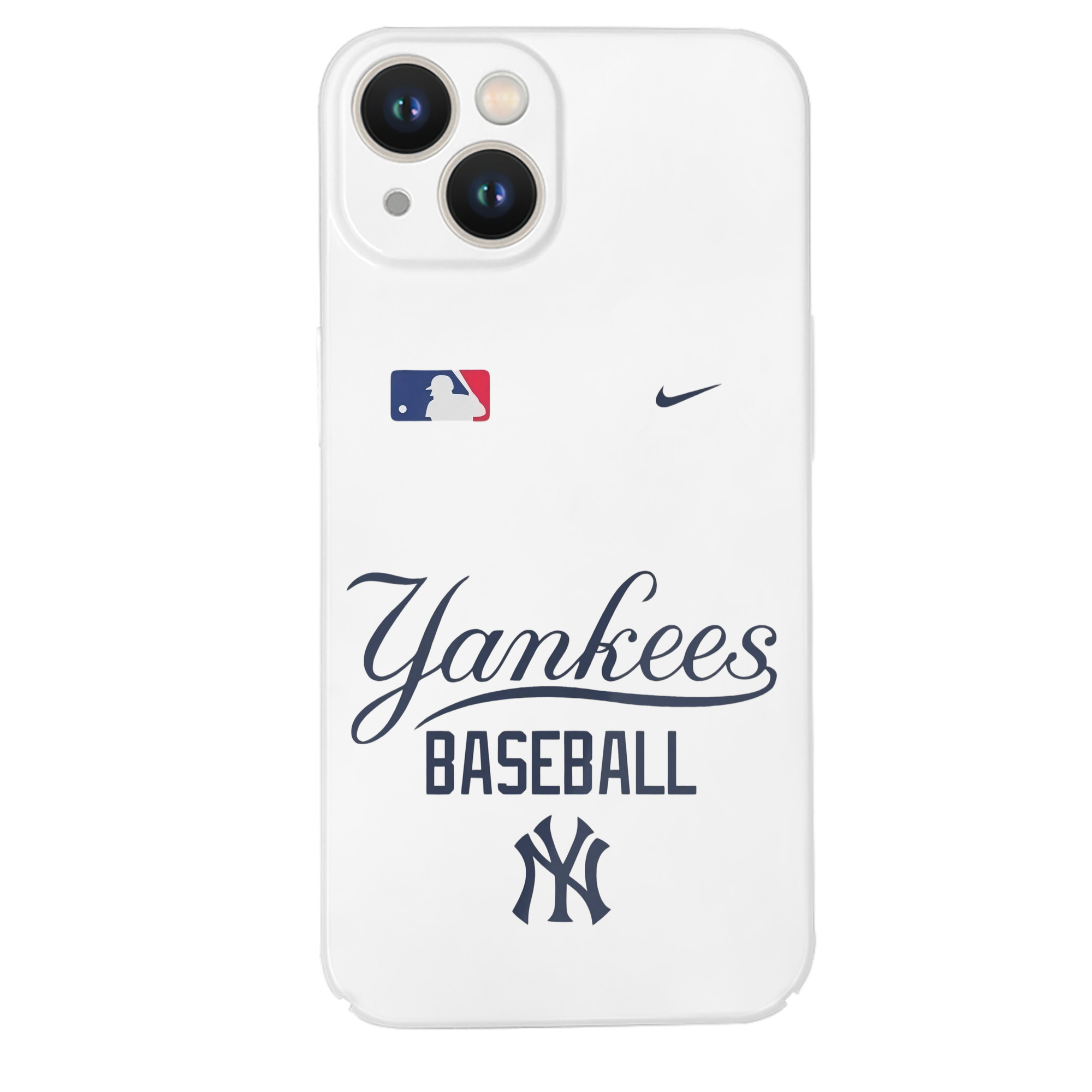 New York Yankees Baseball IPhone 14 Series Full-Cover Hard Case – Shockproof With Raised Camera Protection – Precise Cutouts, Wireless Charging Compatible – Durable, Anti-Yellowing, Easy To Clean